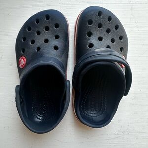 Navy Blue crocs toddler size 8